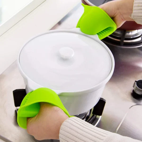 SILICONE HEAT RESISTANT COOKING POTHOLDER FOR KITCHEN COOKING & BAKING PACK OF 2